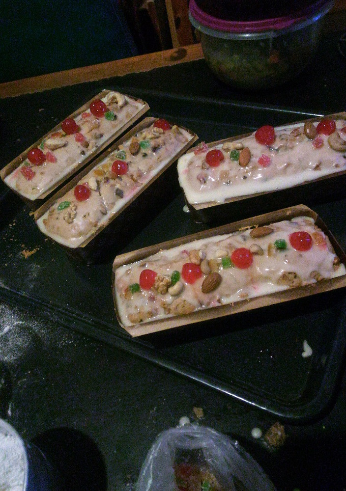 Una foto de Budín navideño
