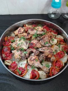 صورة لوصفة صينيه البطاطا بالدجاج