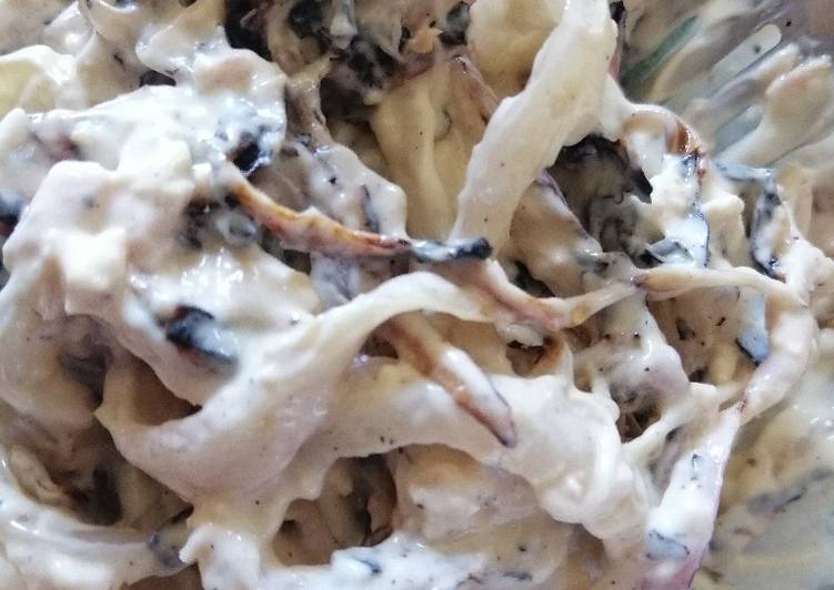 Insalata di cipolle di Breme con tonno e maionese aromatizzata