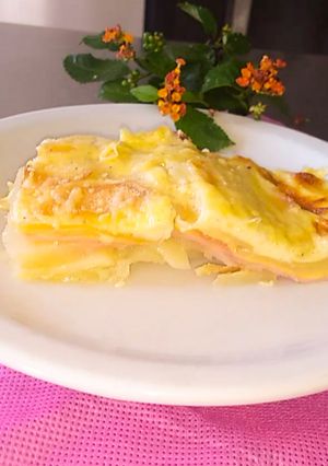 Una foto de Milhojas de papas