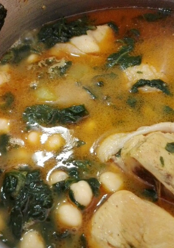 Una foto de Garbanzos con Arroz caldoso