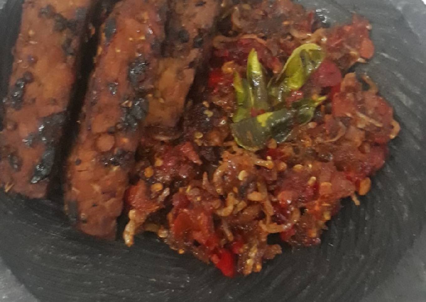 Tempe Bacem Sambal Teri