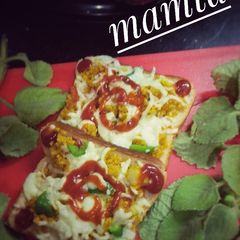 A picture of Bread pizza.