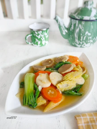 Easy Way Prepare Capcay Kuah Kental the So Delicious You can take Joss in your mouth