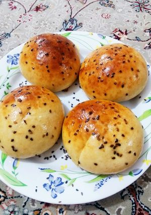عکسی از دستور نون همبرگر خانگی🍞🍔