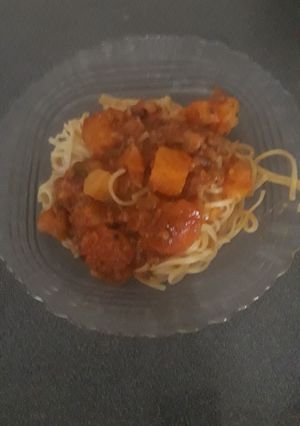 Una foto de Fideos con tuco