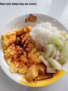 Foto resep Nasi telor dadar keju ala me😍