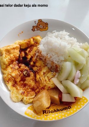 Foto resep Nasi telor dadar keju ala me😍