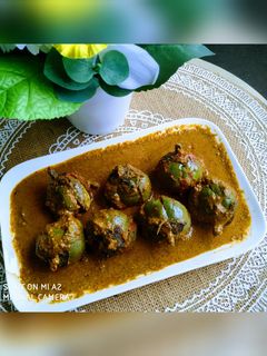 विदर्भ स्टाईल भरली वांगी (bharli vangi recipe in marathi) रेसिपी चे मुख्य फोटो