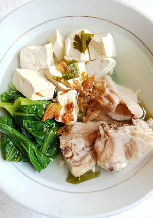 Foto resep Sup Ayam Tahu Putih