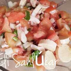 Una foto de Picadillo de hueva y pulpo