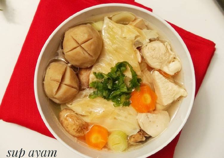 Bagaimana memasak Sup Ayam Kembang Tahu, Lezat