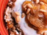 Mujaddara o lentejas con arroz al estilo libanés