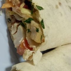 A picture of Shawarma wrap.