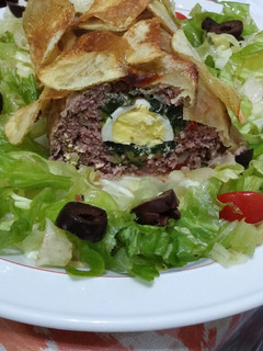 Una foto de Pan de carne relleno