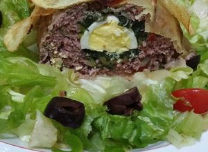 Una foto de Pan de carne relleno