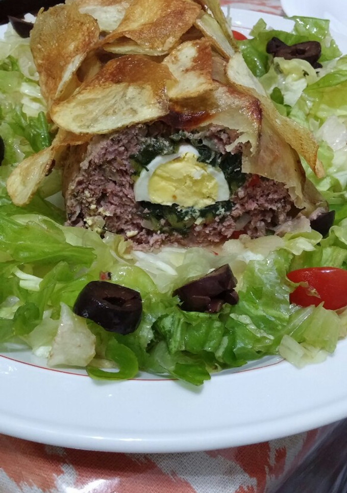 Una foto de Pan de carne relleno