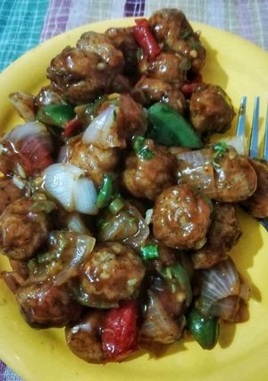 A picture of Soya manchurian.