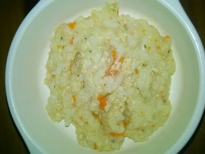 Langkah Gampang Menyiapkan Resep Day. 67 Bubur Ayam Wortel (8 month+) yang Lezat Anti Ribet, Lezat