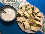 Falso sushi con salsa yogurt