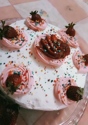 عکسی از دستور 🎂🍓کیک ردولوت جذاب🍓🎂