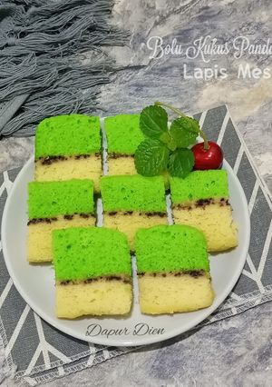 Foto resep Bolu Kukus Pandan Lapis Meses