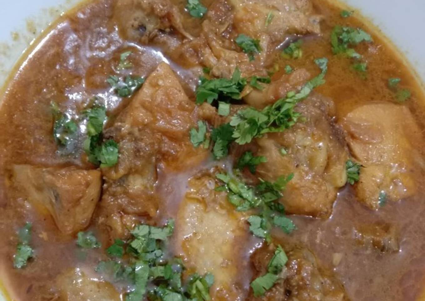 Chicken black pepper gravy
