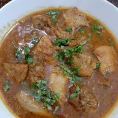 A picture of Chicken black pepper gravy.