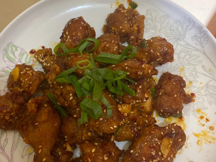 Langkah Mudah untuk Membikin Resep Korean honey butter chicken yang Lezat Anti Ribet, Lezat
