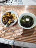 Saikoro beef dan miso soup