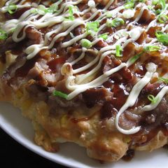 Oven-baked Cauliflower Okonomiyaki A picture of Oven-baked Cauliflower Okonomiyaki.