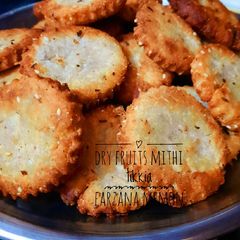 A picture of Dry fruits Mithi tikkia.