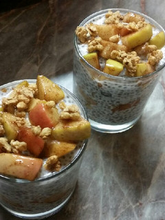 Almás-fahéjas chia puding / Chia Pudding mit Apfel und Zimt recept fotója