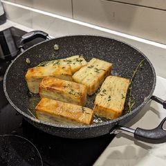 A picture of Million(*) layer potato gratin.