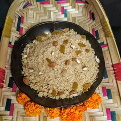 A picture of Rajasthani traditional churma.
