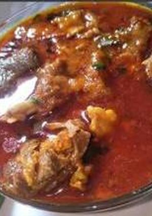 A picture of Mutton curry.