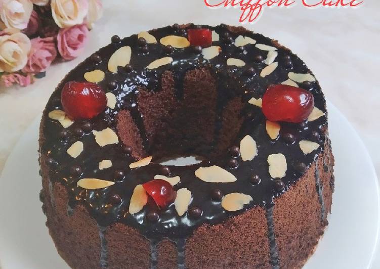 Resep Chocolate Chiffon Cake Anti Gagal