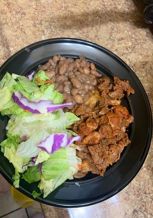 Una foto de Carne tipo discada