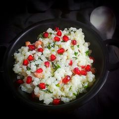 A picture of Dahi(curd) sabudana.