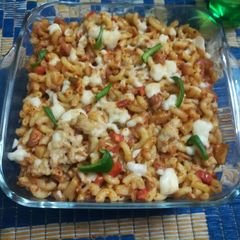 A picture of Cheesey And Vegetable Pasta.
