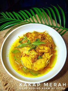 Foto resep Kakap Merah Kuah Kuning Asam (tanpa santan)