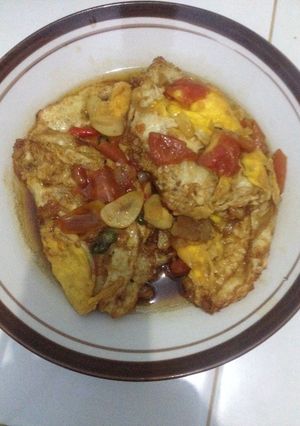 Foto resep Telor ceplok saus tiram