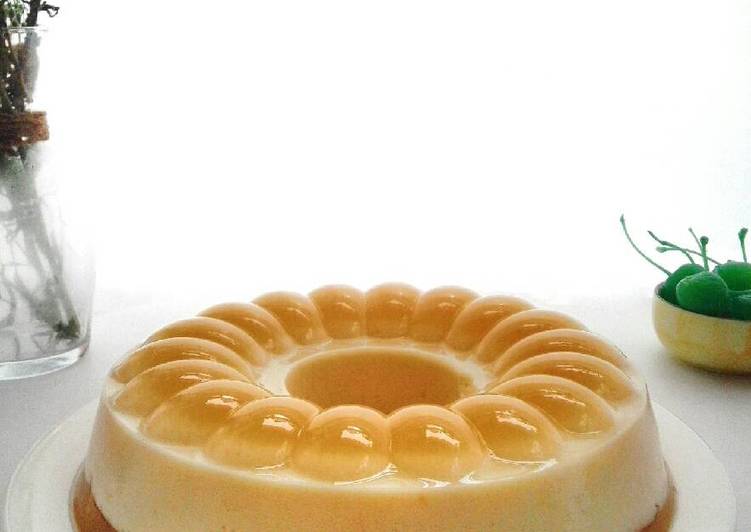 Puding busa Lapis jeruk