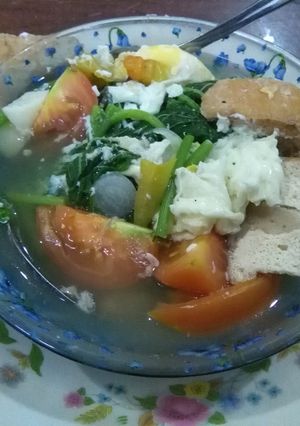 Foto resep sayur bayam diet karbo