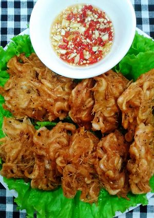Hình của món Tép đồng chiên bột.