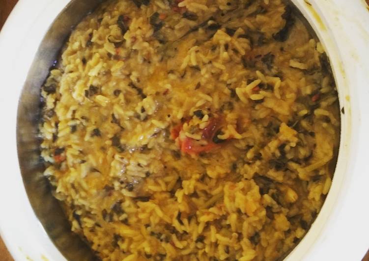 Recipe of Homemade Keerai sadam/ Greens Rice/ Amaranthus Rice