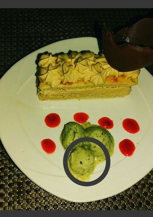 Una foto de Helado de kiwi