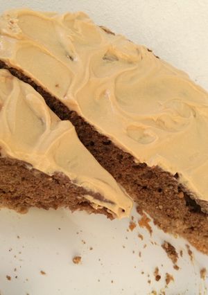 Una foto de Torta banana y cacao amargo