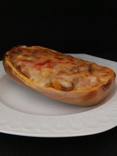 Una foto de Calabaza gratinada con setas