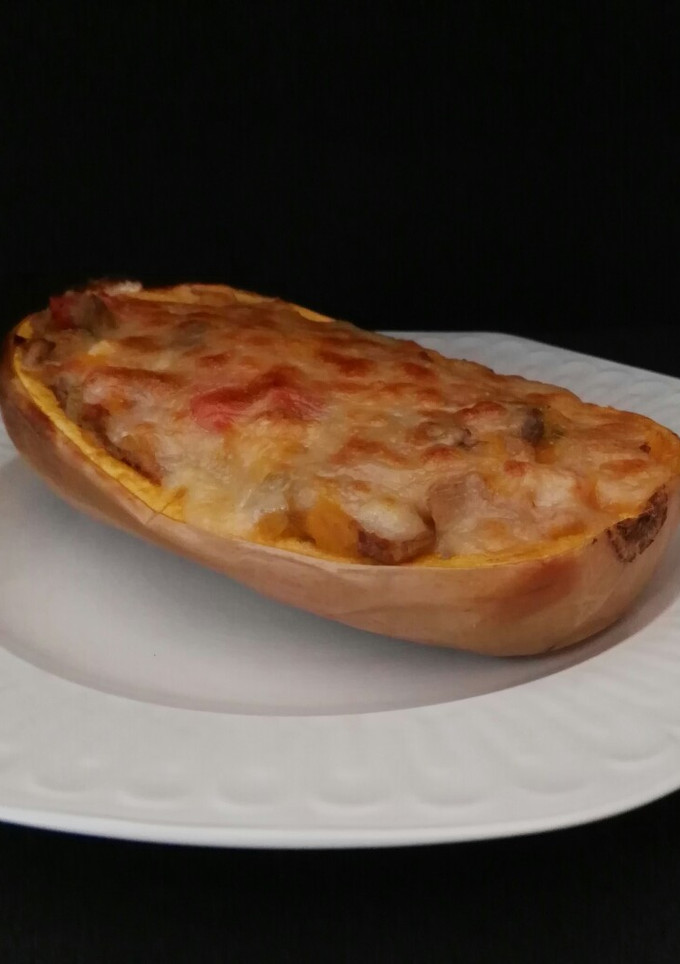 Una foto de Calabaza gratinada con setas